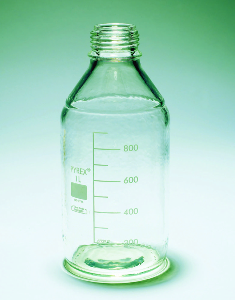 Media-lab bottle 5000 ml borosilicate glass, plastic coated ...