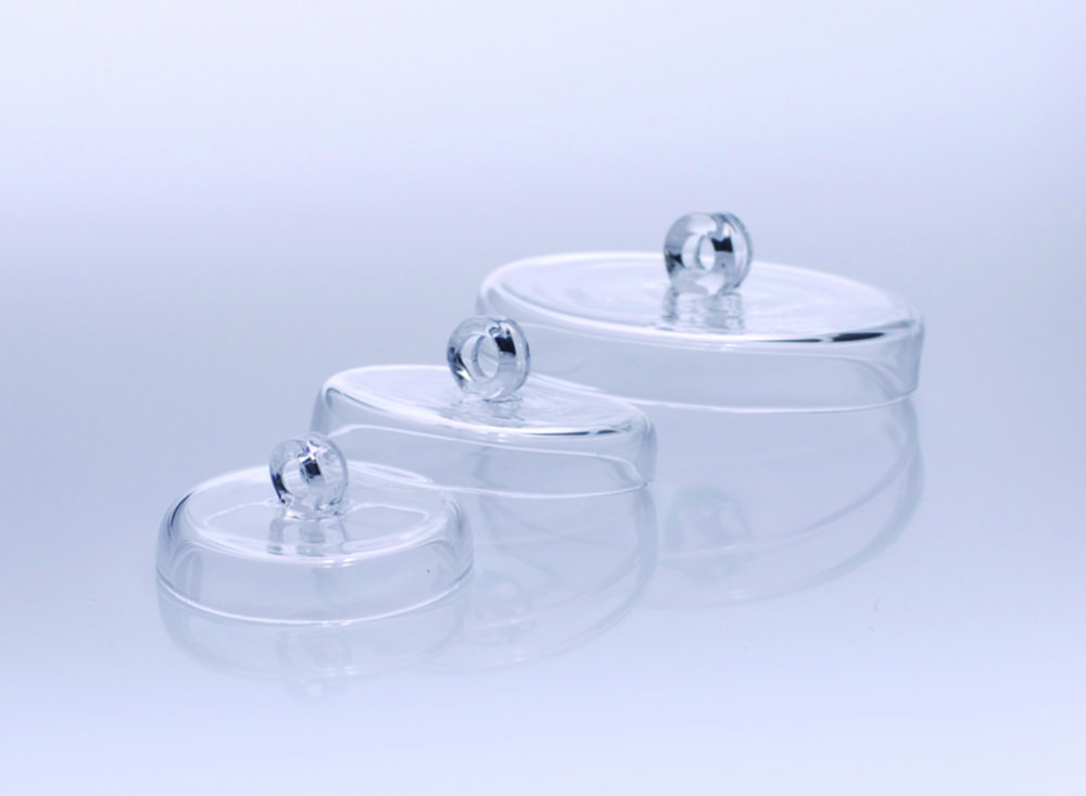 Quartz glass crucible lid 74 mm dia. for crucibles with 70 mm dia