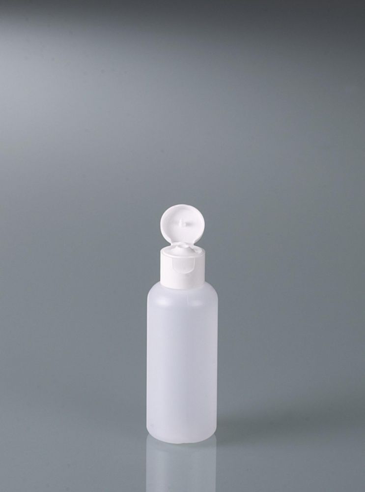 Round bottle 100ml, HDPE w. snap lid | LabFriend | Laboratory Equipment ...