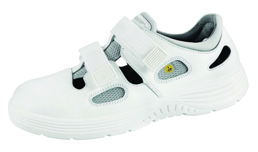 Abeba safety shoes x light size 47 smooth leather white with steel cap ESD according to DIN EN 61340