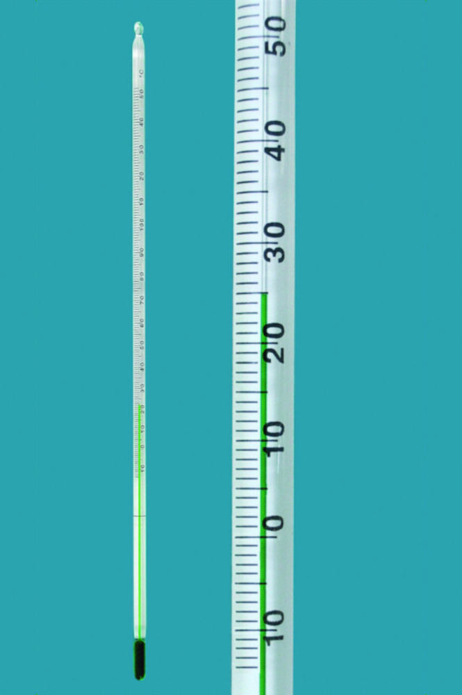 LLGThermometers 10/0...+1101°C, solid stem environmentaldaily filled