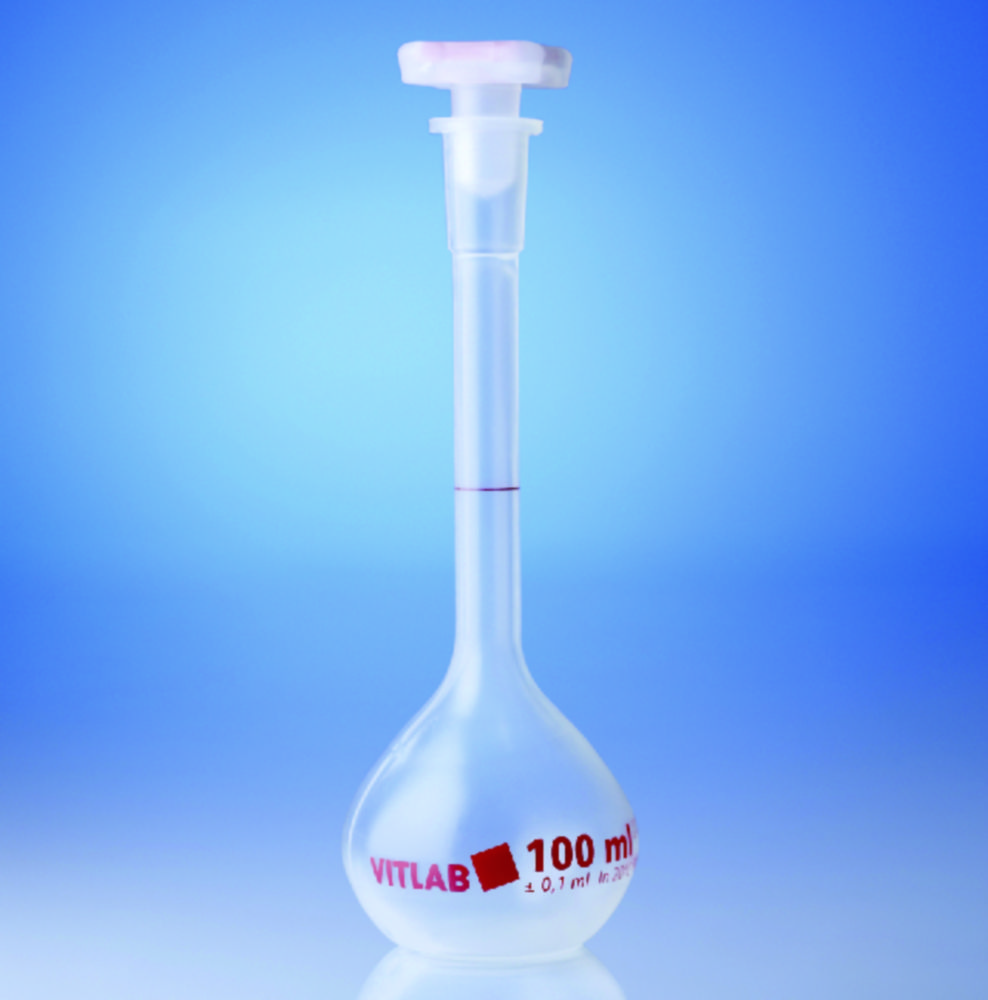 Volumetric Flask 250 Ml Pmp Class B Ns 1926 With Pp Stopper Height 235 Mm Labfriend 4972