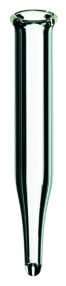 LLG Micro inserts 0.3 ml N 13-4 G o.d.: 6 mm, outer height 40 mm, clear, conical, metal spring 702974 necessary, pack of 100pcs LLG Micro inserts 0.3 ml N 13-4 G o.d.: 6 mm, outer height 40 mm, clear, conical, metal spring 702974 necessary, pack of 100pcs