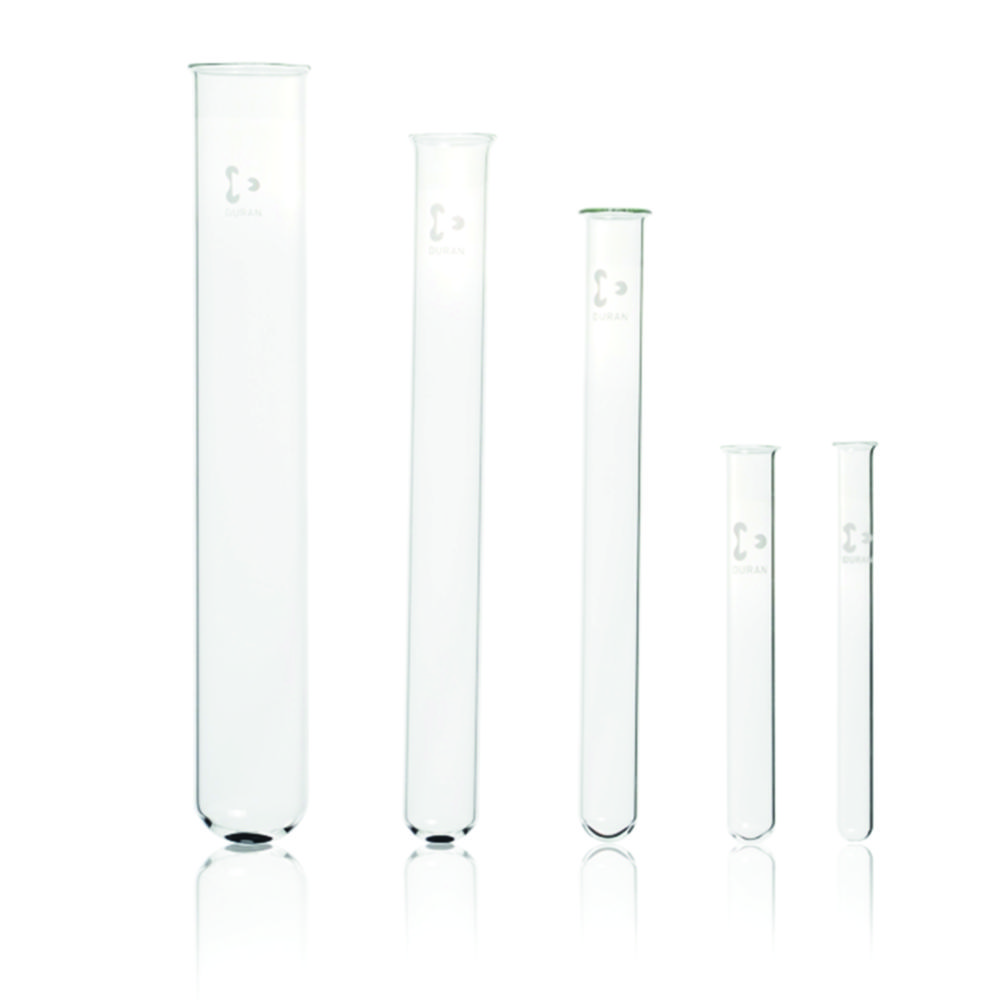 Test tubes,DURAN,with rim,25 x 200 mm,pack of 50 | LabFriend ...