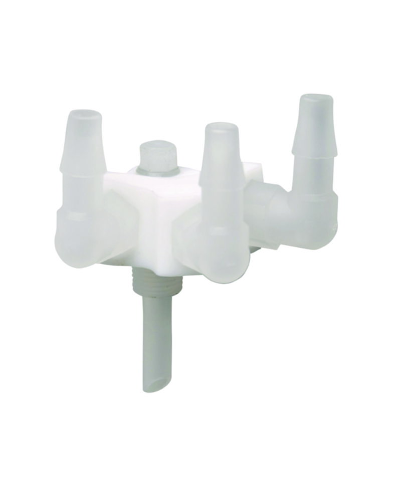 3 port collector for leak connector, sidewise 3x Leak, without connectors