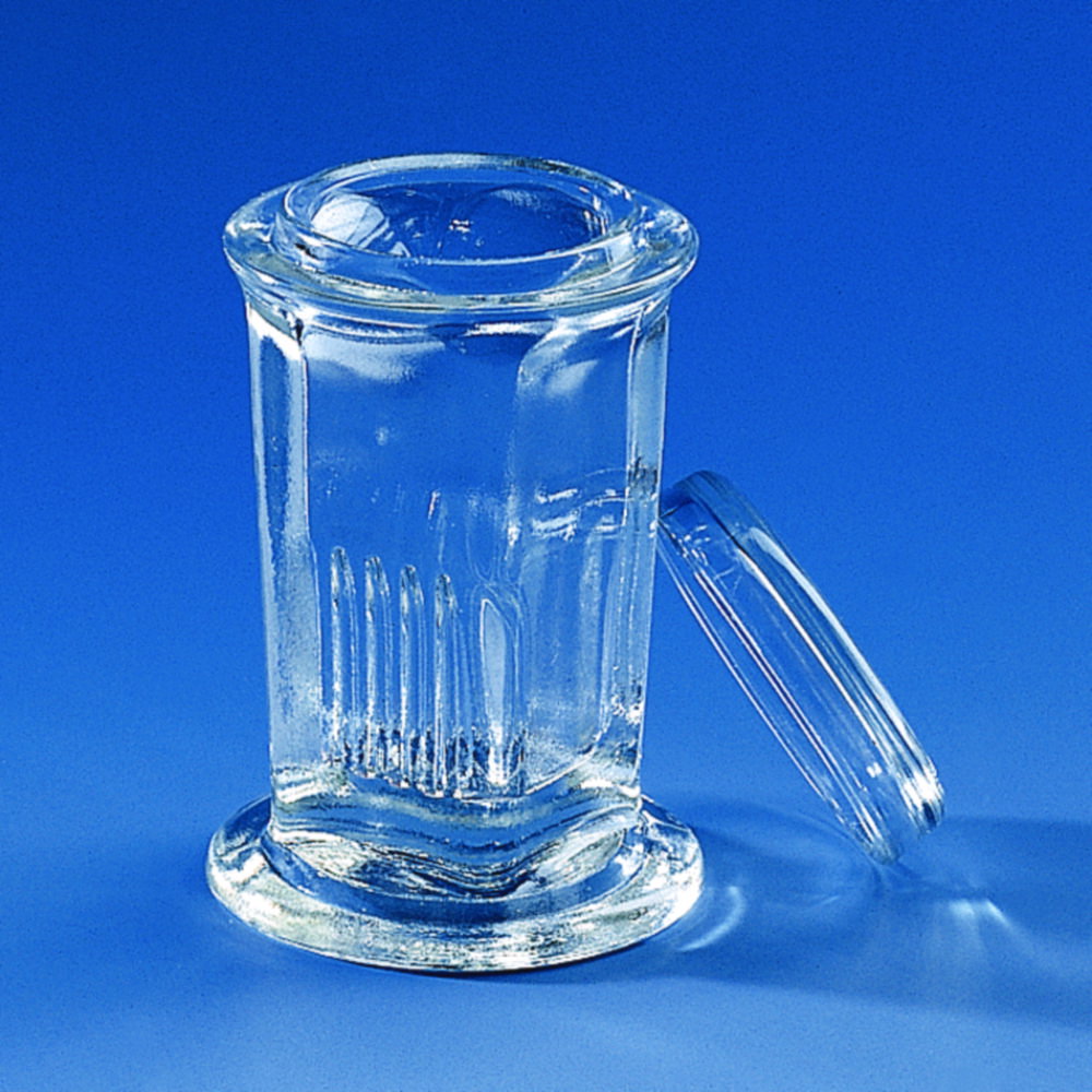 Staining trough type Coplin, round f. 10 slides 76x26 mm Soda-lime glass pack of 10