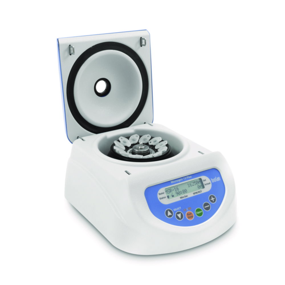 Microcentrifuge, High Speed 12x 1.5ml up to 16250 rpm, incl. rotor and adapters for 0.5ml & 0.2ml tubes