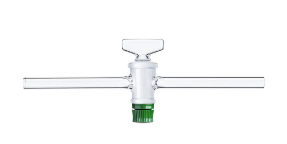 DURAN® Single way stopcocks, complete with DURAN® key with groove, bore 8 mm, NS 24