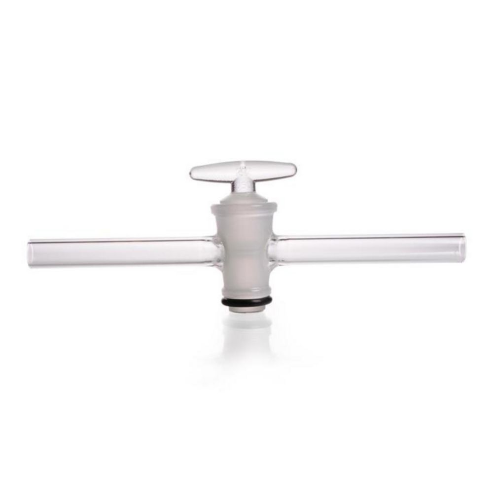 DURAN® Single way stopcocks, complete with DURAN® key with groove, bore 10 mm, NS 29.2