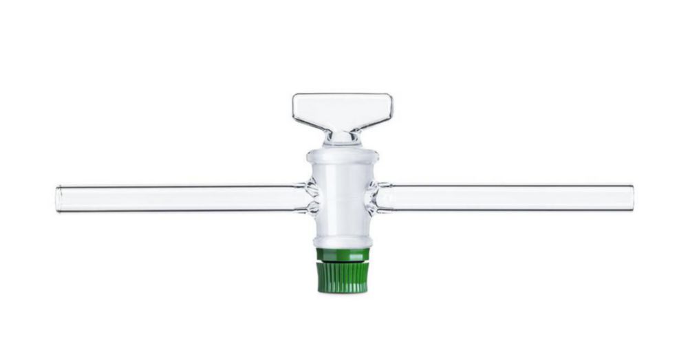 DURAN® Single way stopcocks, complete with DURAN® key with groove, bore 6 mm, NS 21.5