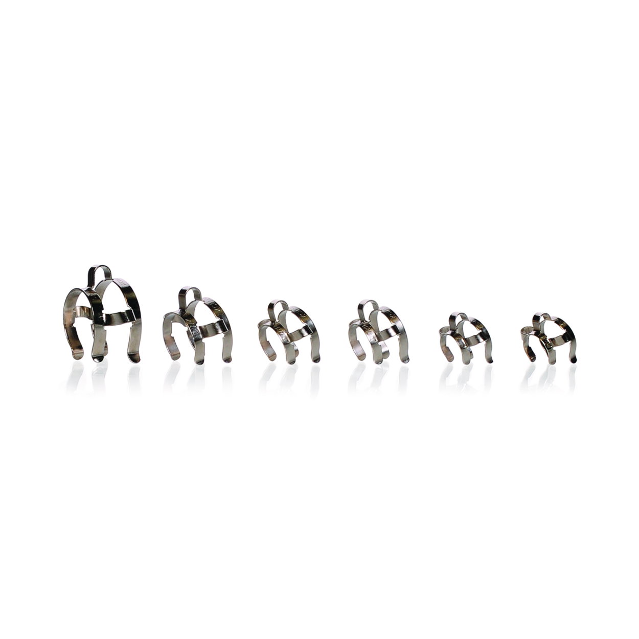 KECK clip assortment for conical joints, metal