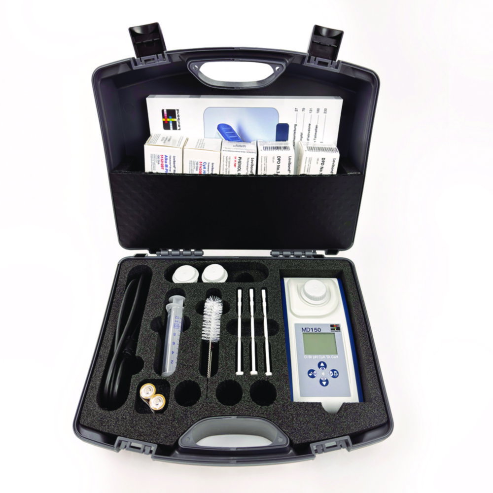Photometer MD150 Cl-Br-pH-CyA-TA-Ca with case