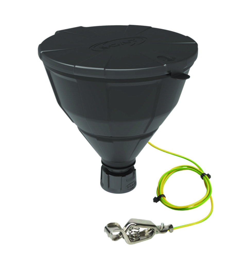 Funnel "ARNOLD" with lid, V2.0, GL45, electrostatic conductive