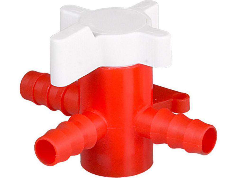 3-way stopcock, PE/PP, bore 8 mm for tubing bore 9-11 mm