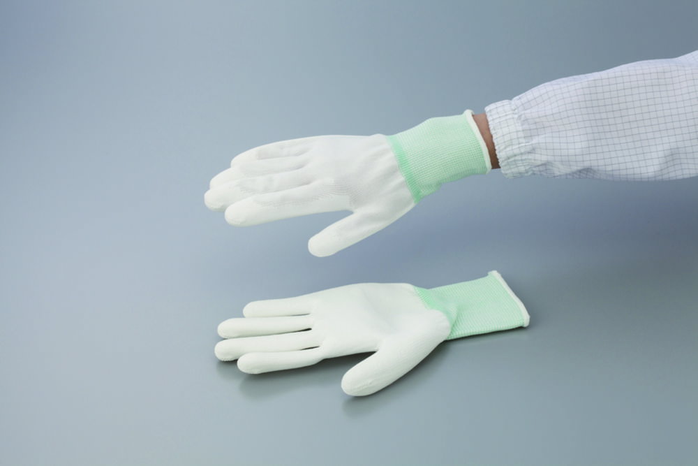 ASPURE PU coated Gloves, size S Nylon, palm PU-coated, pack of 10 pair