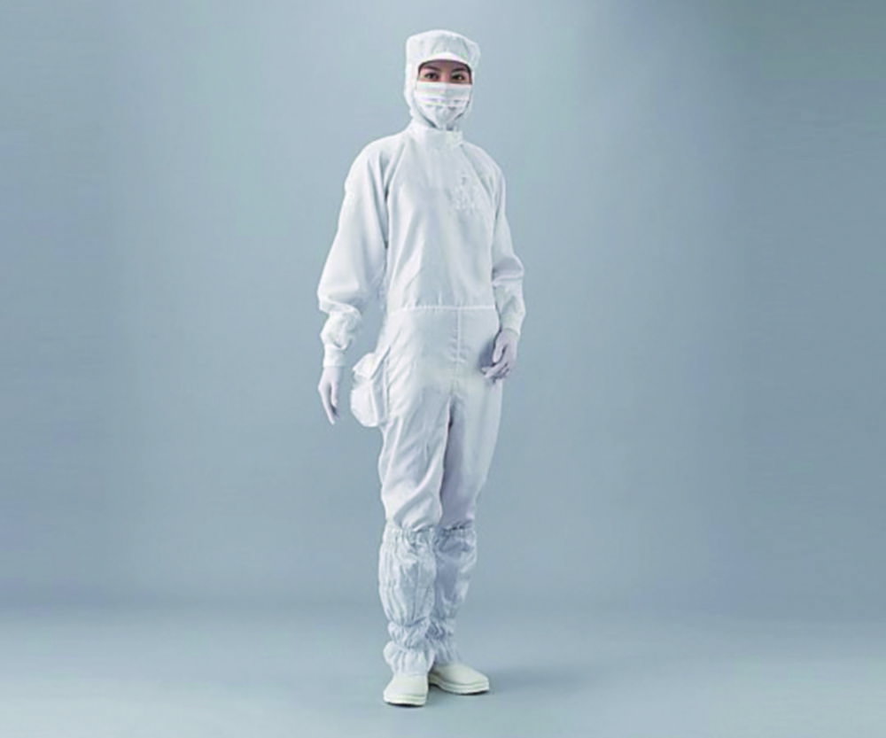 ASPURE Overall for cleanroom, blue, polyester, type 21211SB, size XXS