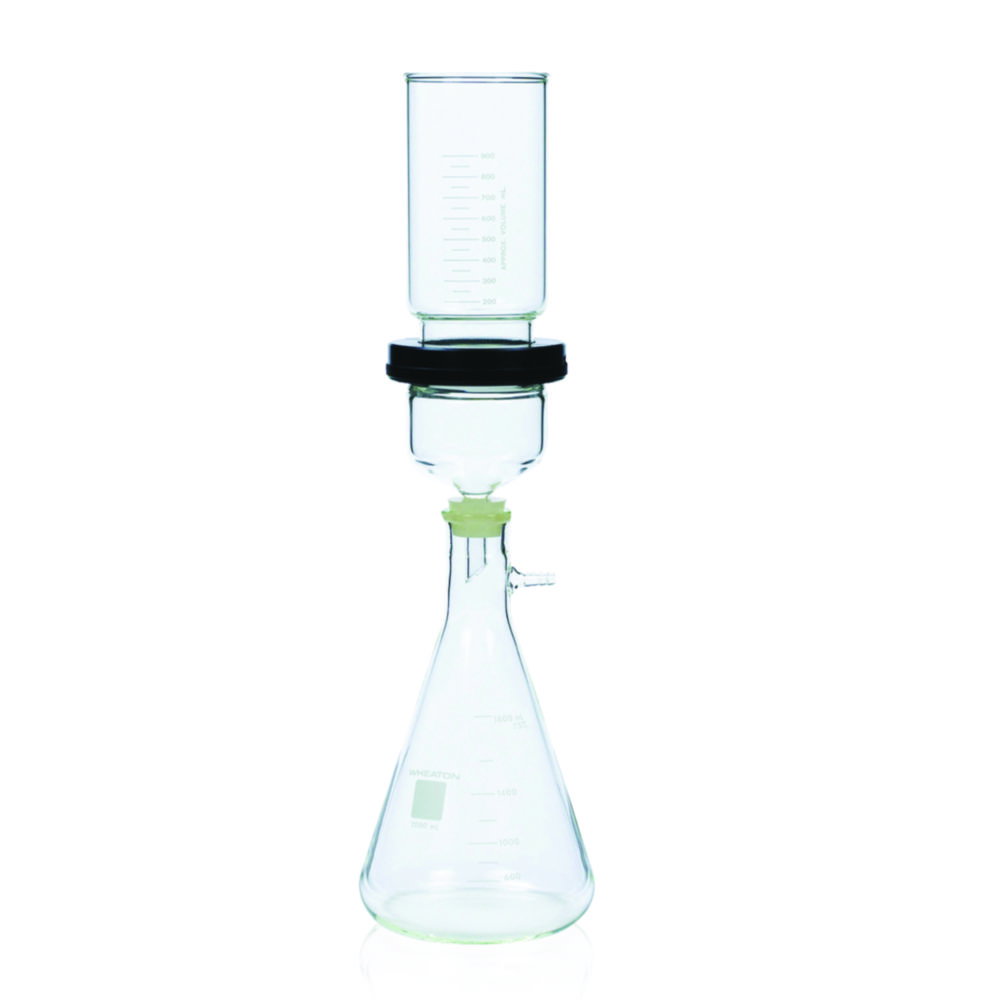 WHEATON-90 mm Clear Type I Borosilicate Glass Vacuum with stainless steel Support