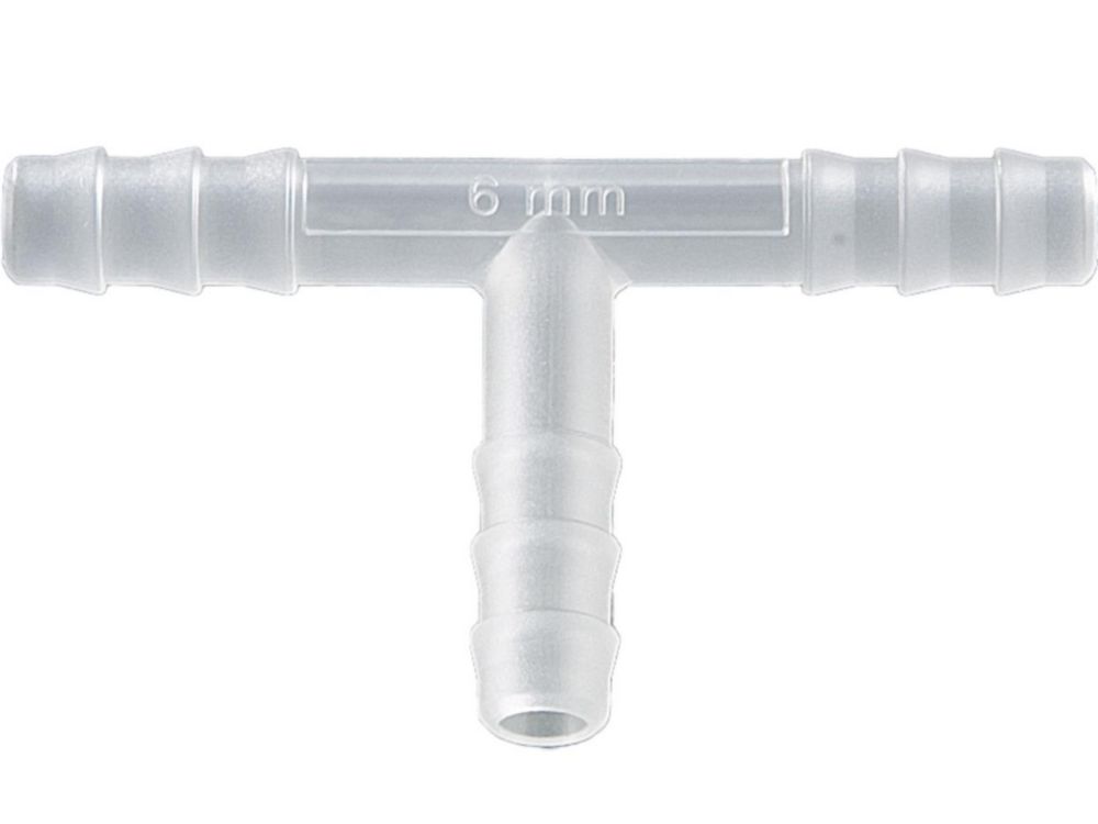 T connectors, PVDF 6 mm pack of 10