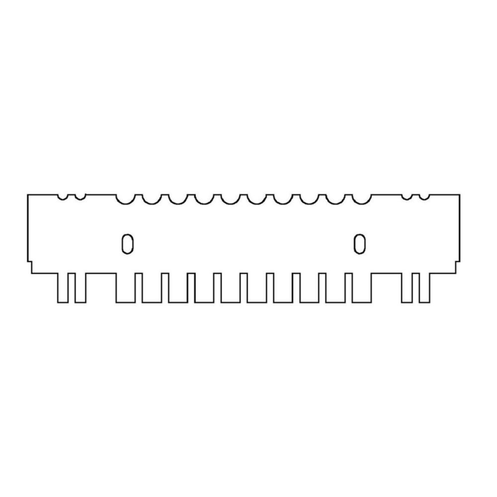 Comb 10 sample MC, 1 mm thick