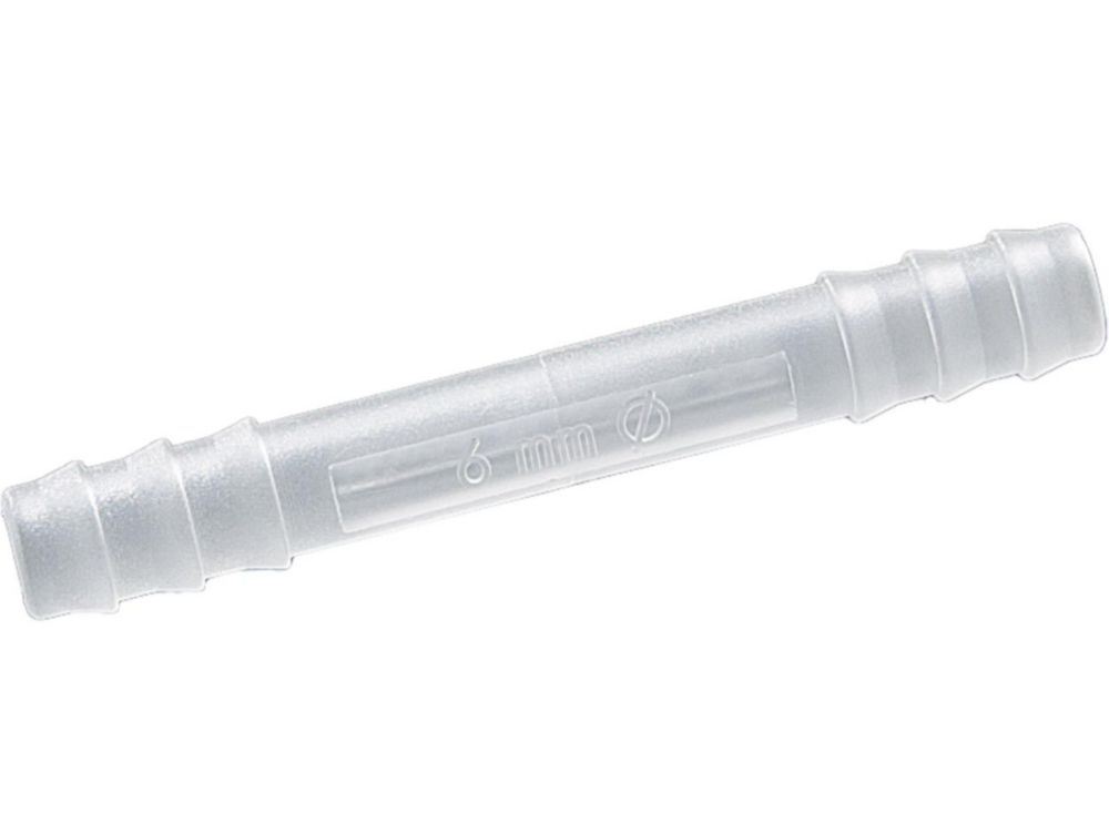 Tubing connectors 5-7mm pack of 10, PVDF straight