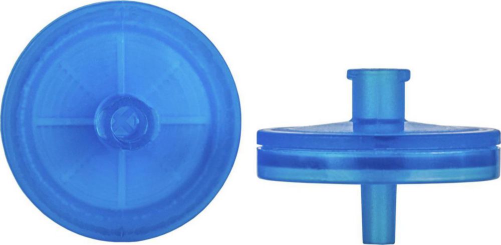 CHROMAFIL disposable filter PP/GF/RC-20/25 fibre glass/RC, 1,0/0,2µm, 25 mm, colour code blue/blue, pack of 400