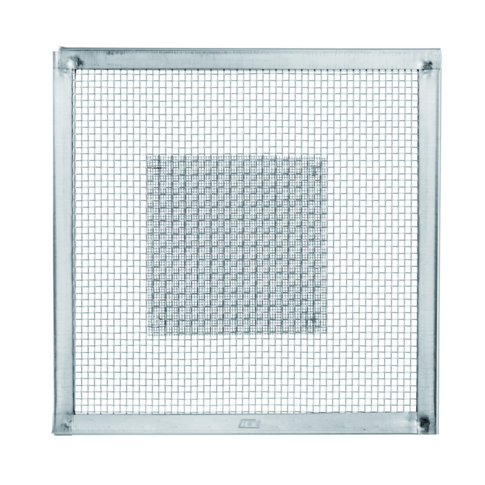 Wire cloth 155 x 155 mm with stainless steel frame REMANIT 4301 Meshes: 0.6 x 2.0 mm