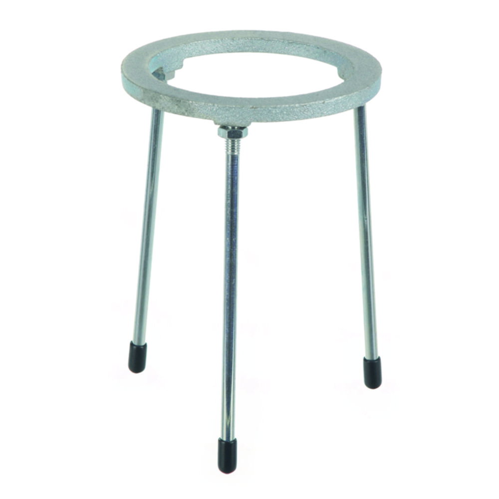 Tripod 210 x 140 mm tempered cast iron, type 2 screwed feet
