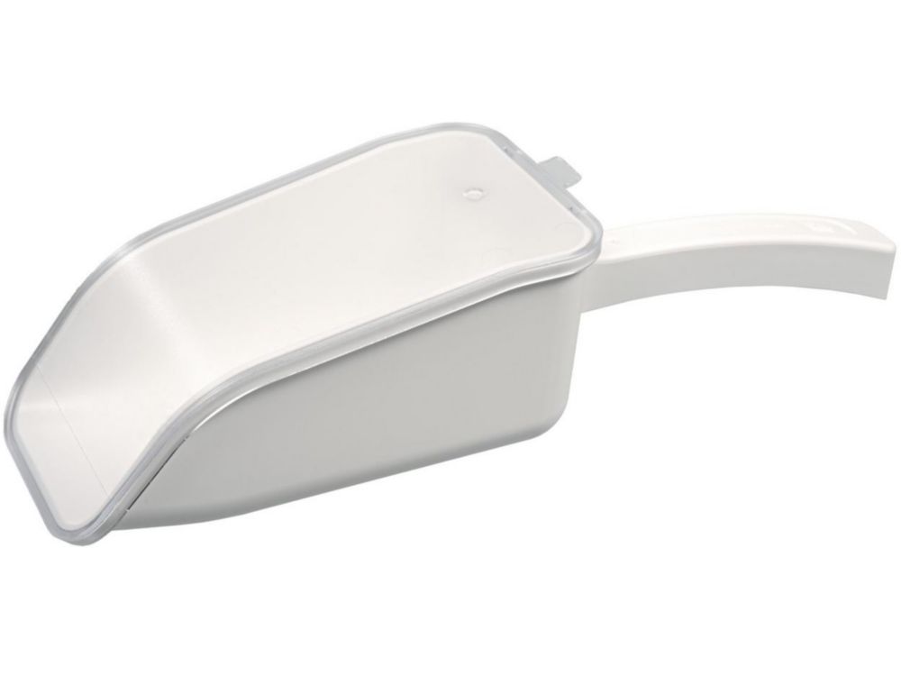 LaboPlast sample scoop 500 ml with lid, PS, white, disposable, pack of 10