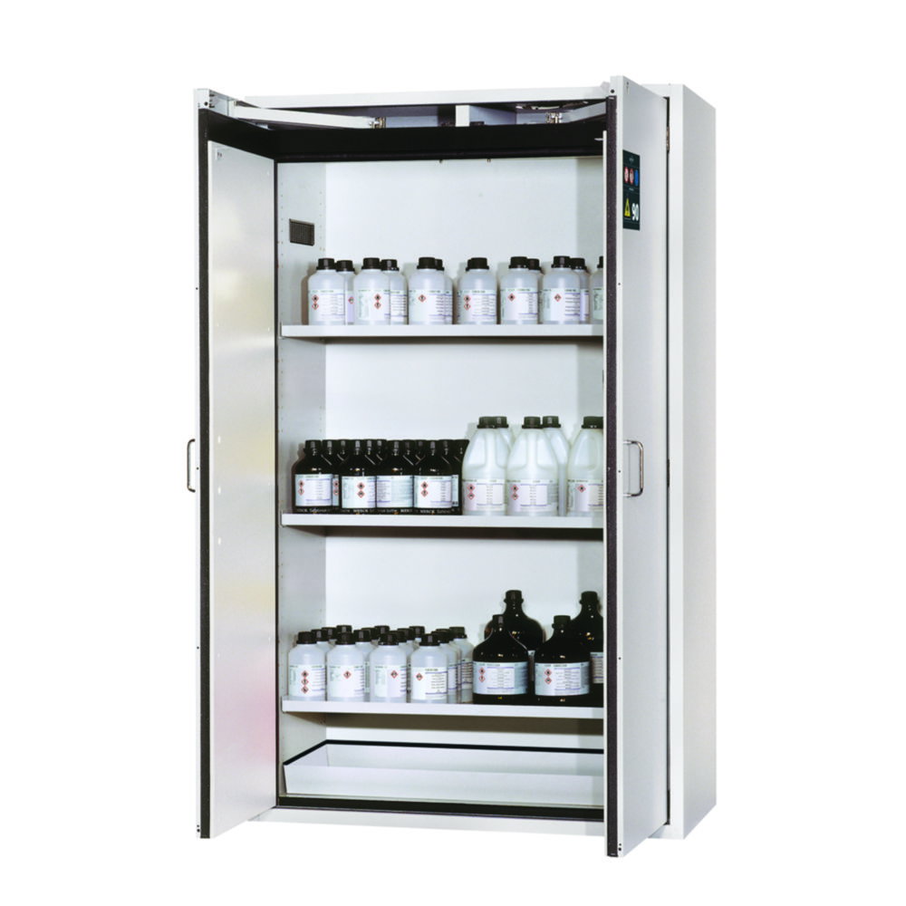 Saftey cabinet S-CLASSIC-90 WDAS 1196 x 616 x 1968 mm (WxDxH), swing doors grey RAL 7035, 3 shelves,