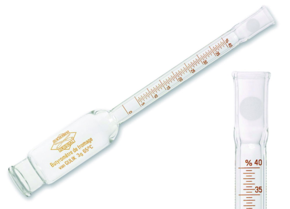 Cheese butyrometer 0-5-40%