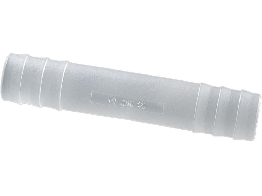 Connector straight, PVDF, Ø 13-15mm cylindrical pack of 10