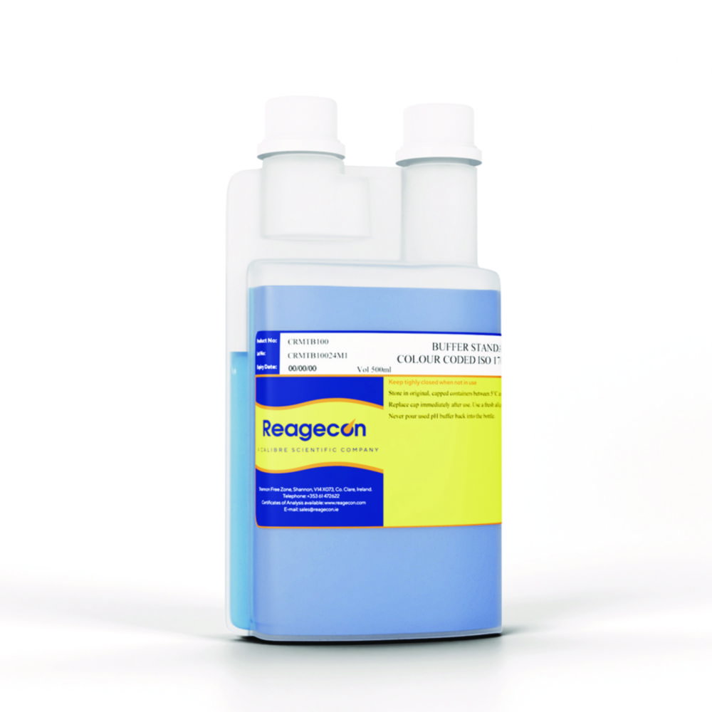 Buffer Standard pH 10.00 at 25°C Technical Colour Coded ISO 17034 Certified Reference Material 500ml