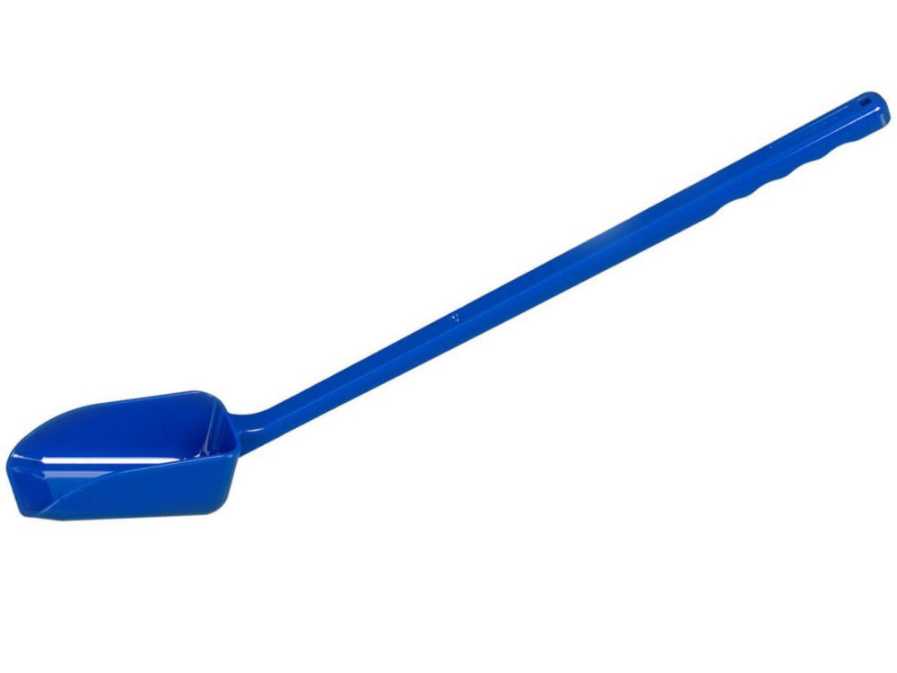 Scoop for foodstuffs, l.G., 100ml,PS blue,sterile pack of 10