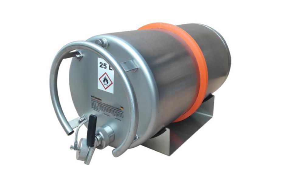 Safety transport and dispensing container 25 ltr. with screw cap with pressure relief valve with ventilation screw