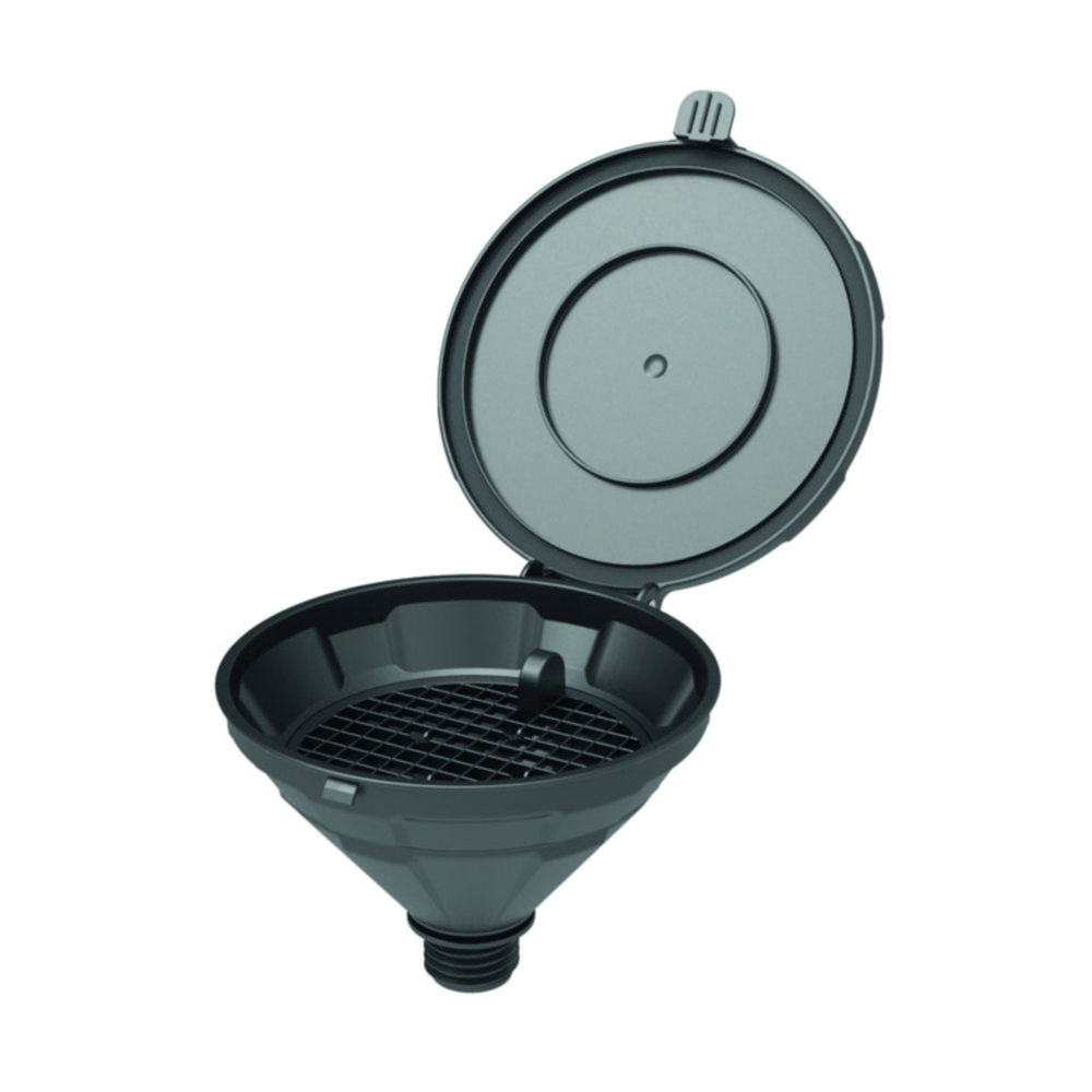 Funnel with lid "MARCO", V2.0 electrostatic conductive