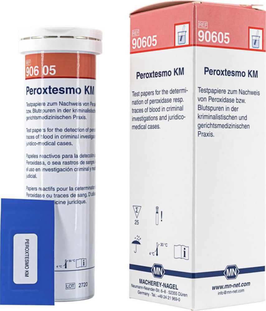 Peroxtesmo KM, 15 x 30 mm box of 25 test papers