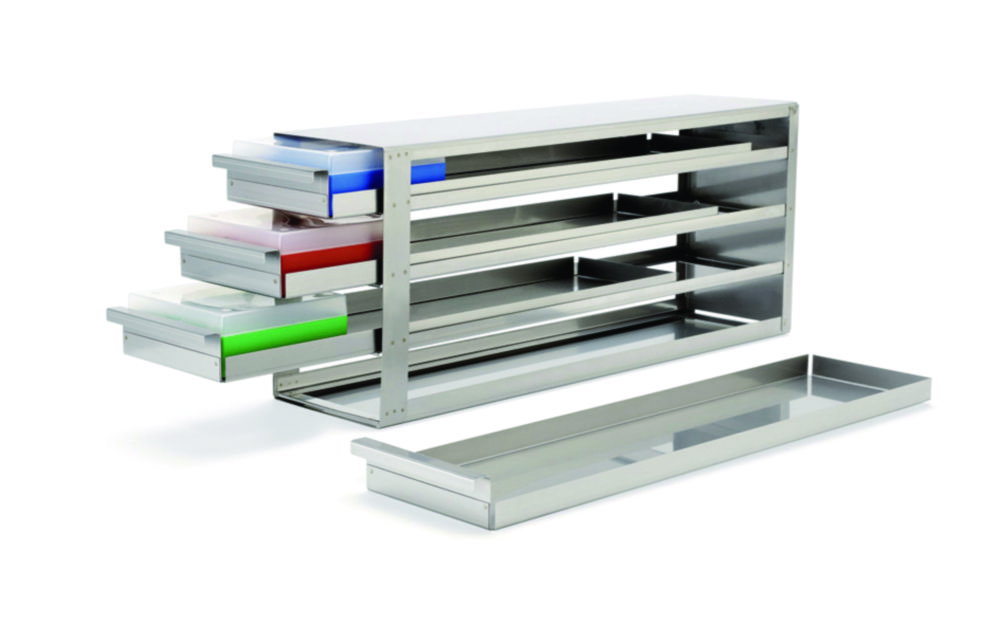 Drawer rack 5x4 for box 75 mm 709 x 144 x 321 mm (DxWxH)