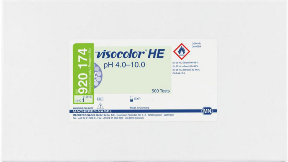 VISOCOLOR HE reagent set pH 4 - 10