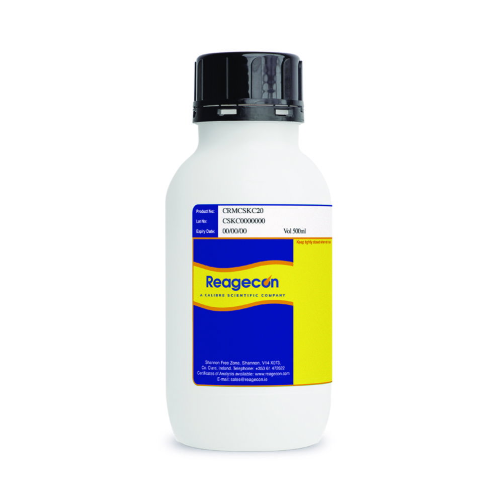 Conductivity Standard 20 µS/cm at 25°C ISO 17034 Certified Reference Material 500ml
