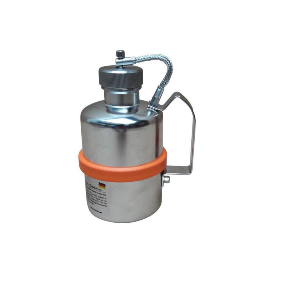 Safety-can 1/2l with screw cap 1¼", flame trap and pressure control valve