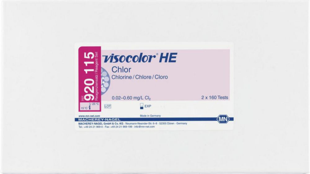 VISOCOLOR HE reagent set Chlorine 0,02 - 0,6 mg/l