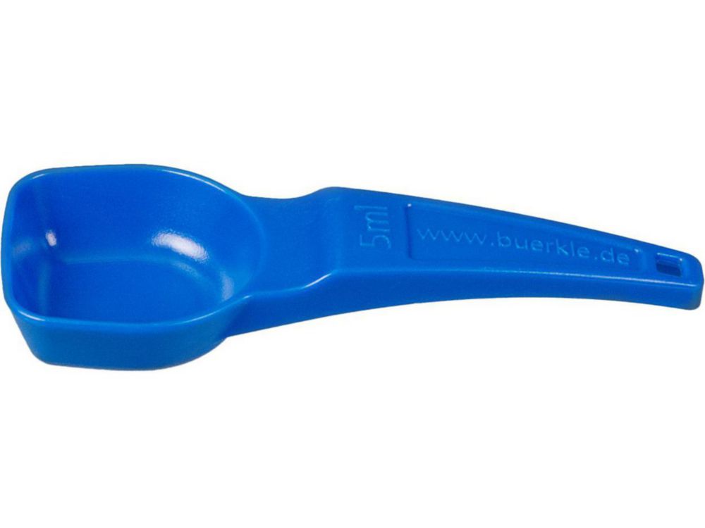 Measuring spoon 5.0 ml, PS, blue, sterile pack of 100