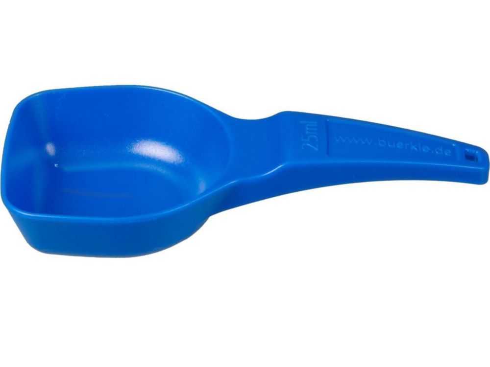 measuring spoon 25 ml, PS, blue pack of 100
