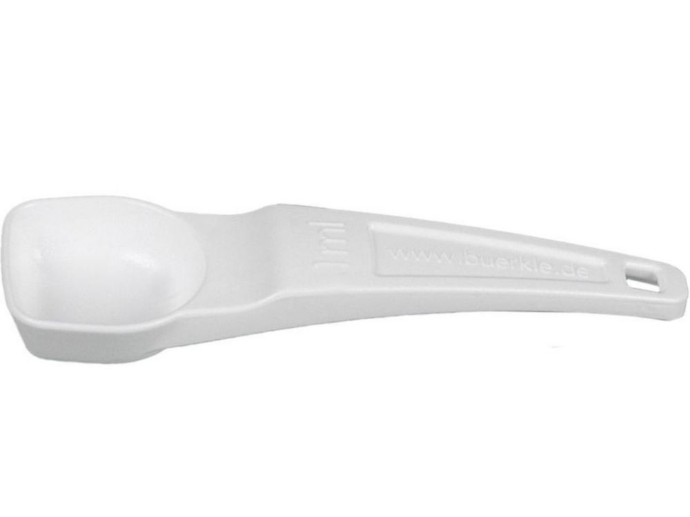 Dosage spoon 1.0 ml, PS, white, sterile pack of 100