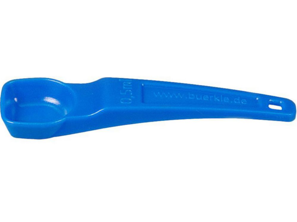 Measuring spoon 0.5 ml, PS, blue pack of 100