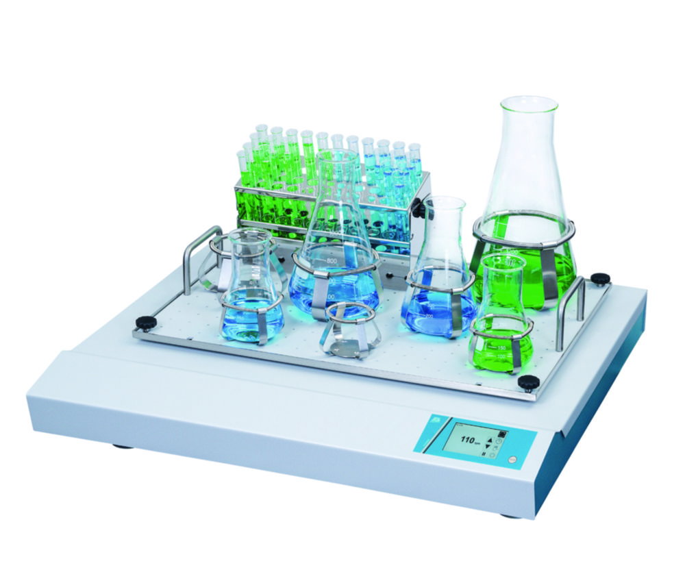 Universal shakers SM 30A-control,orbital motion with digital display speed: 15-300 rpm,platform size: 560x400 mm