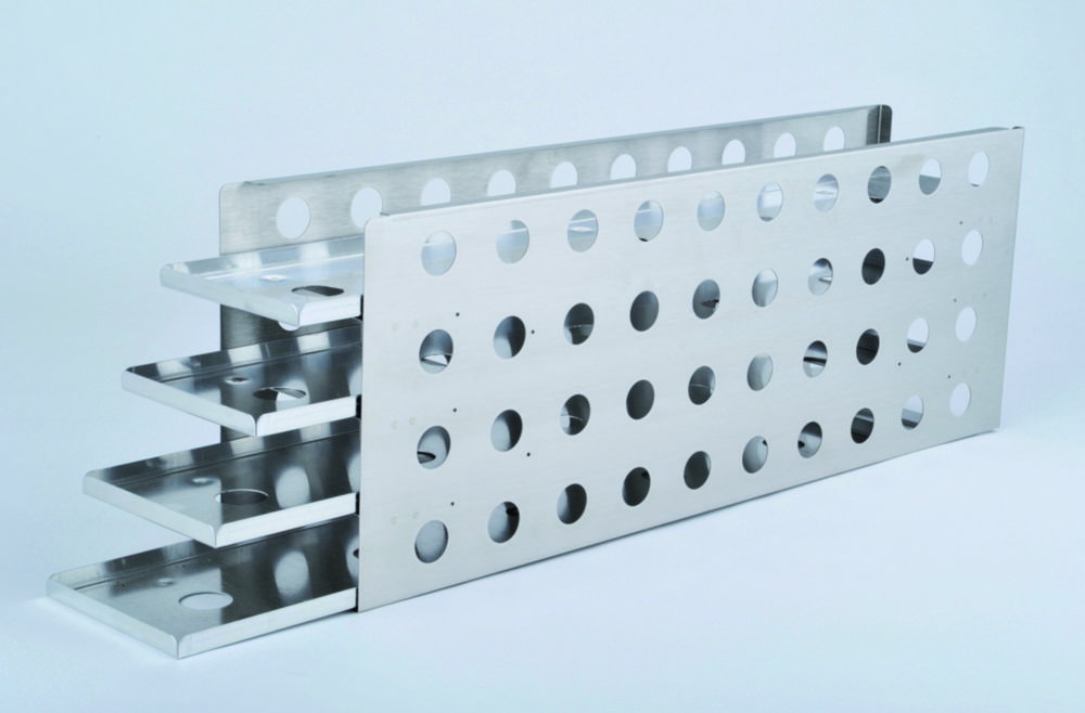Rack with bar guides for 3" boxes for series HFU-T