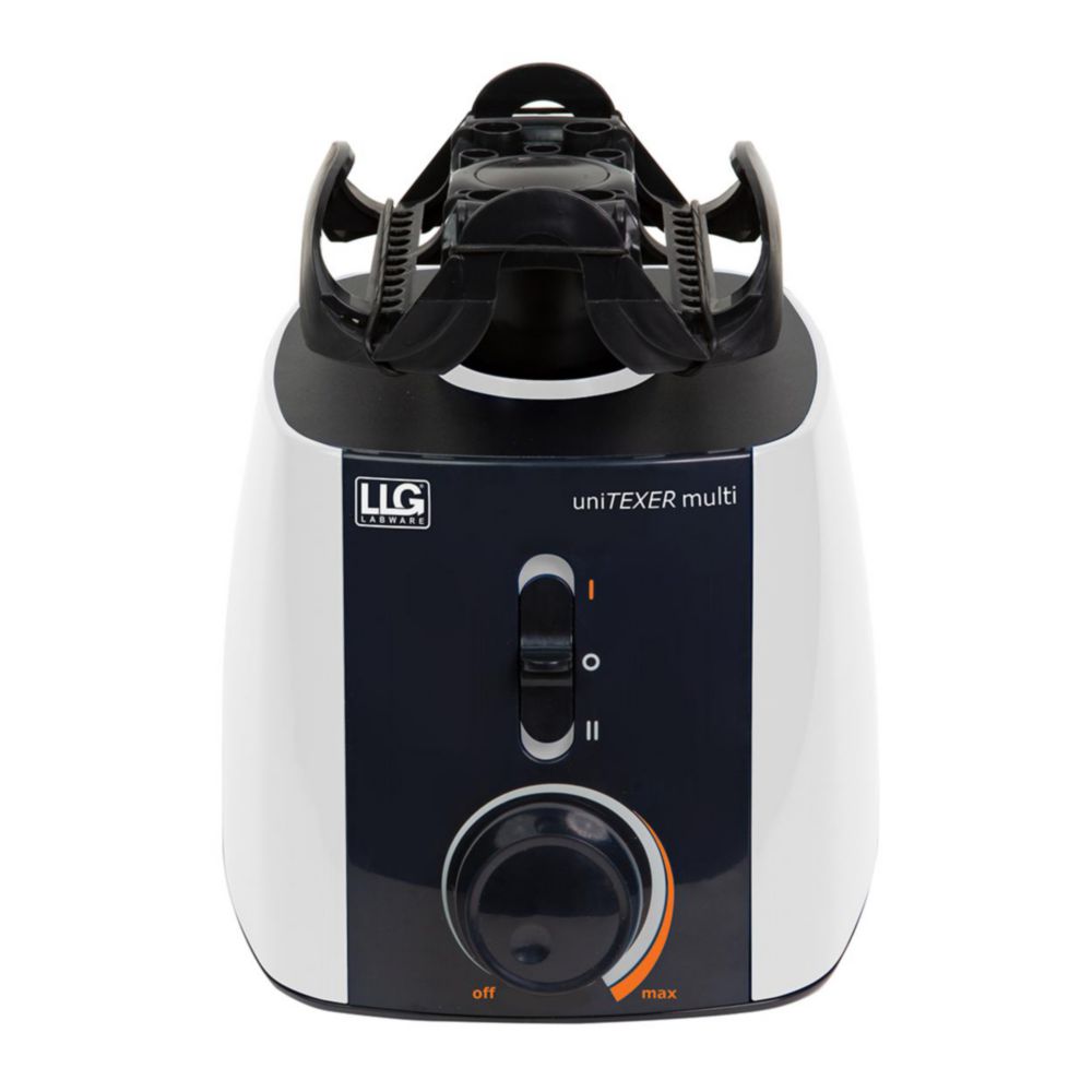 LLG-uniTEXER Multi Vortex mixer with universal attachment, with UK Plug