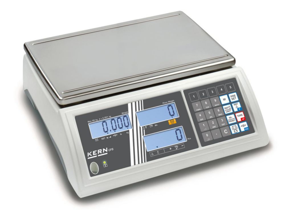 Counting scale CFS 50K-3 50 kg / 1 g, weighing plate 300x225 mm