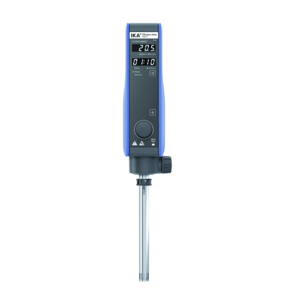 Dispersing device T 25 easy clean digital S 2 for volume of 1-2,000 ml speed range of 3.000-25.000 rpm, UK plug